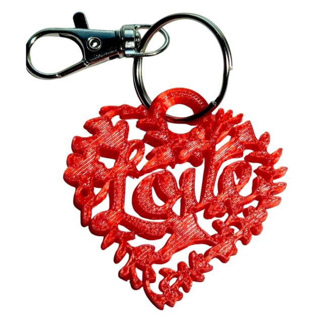 Breloc 3D Big Love Heart