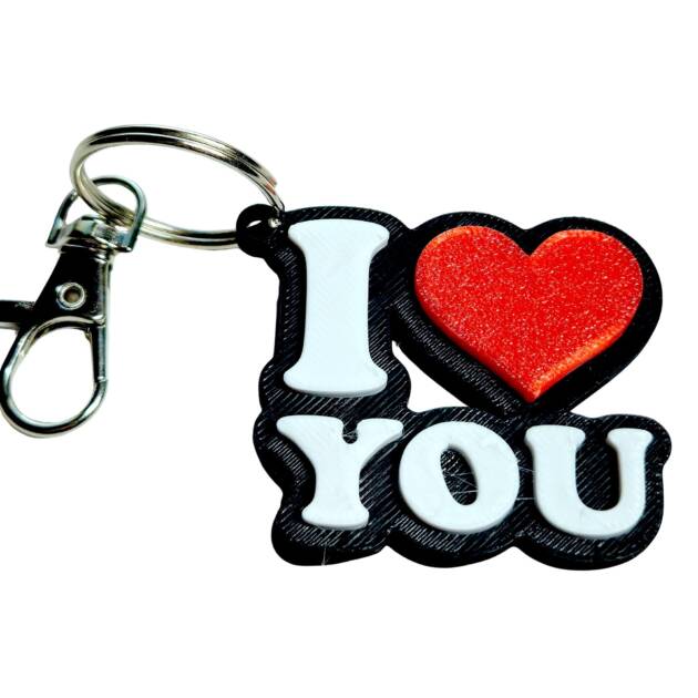 Breloc 3D I Love You