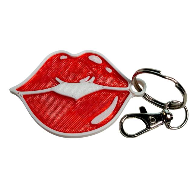 Breloc 3D Lip Kiss