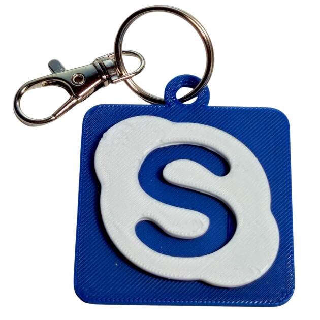Breloc 3D Skype Logo