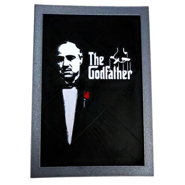 Tablou arta 3D Hueforge - The Godfather M2, 15x22cm