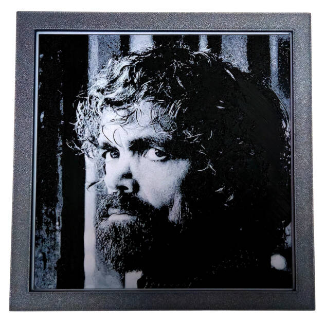 Tablou arta 3D Hueforge - Tyrion Lannister - Peter Dinklage, 20x20cm
