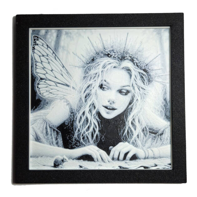 Tablou arta 3D Hueforge - The Fairy, 17x17cm