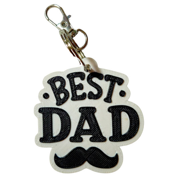 Breloc 3D Best Dad M2, 5x5 cm
