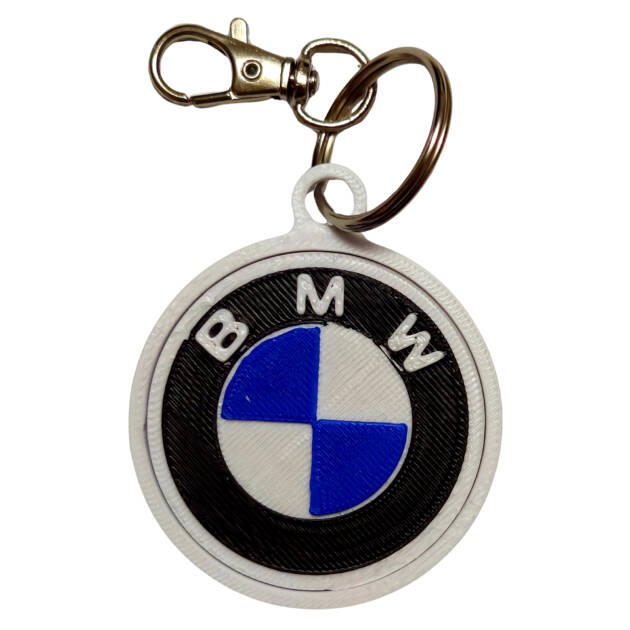 Breloc 3D BMW Logo, 6x5 cm