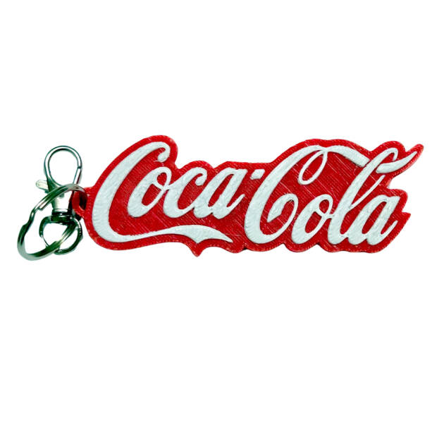 Breloc 3D Coca Cola Logo M1, 10x4 cm