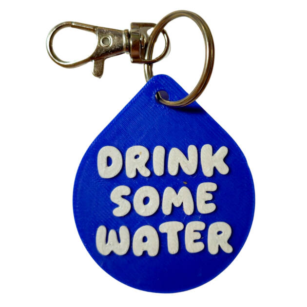 Breloc 3D Drink Some Water, 5x6cm