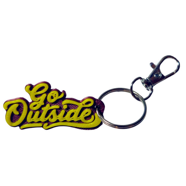 Breloc 3D Go Outside, 5x3cm