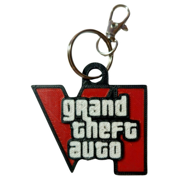 Breloc 3D GTA VI (GTA 6), 6x6cm