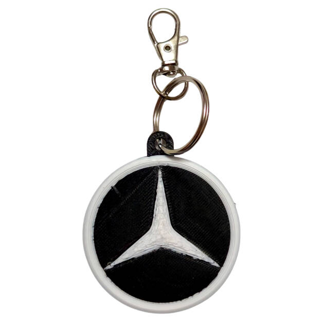 Breloc 3D Mercedes Logo, 5x5cm