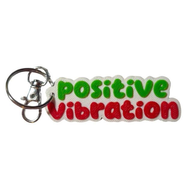 Breloc 3D Positive Vibe, 7x3cm