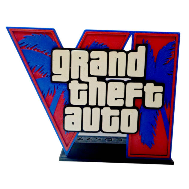 Statueta - GTA VI (GTA 6), 4 culori, 14x11cm