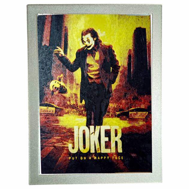 Tablou arta 3D Hueforge - Joker Smile, 16x22cm