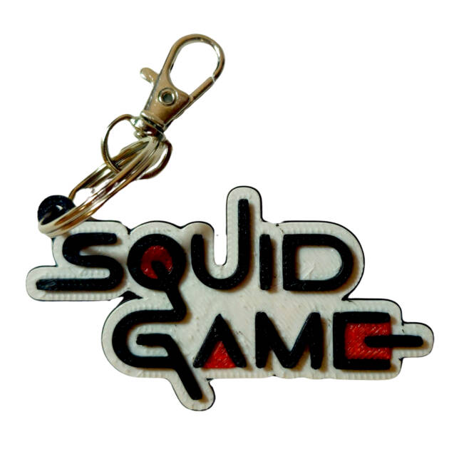 Breloc 3D Squid Game Logo, 7x4cm