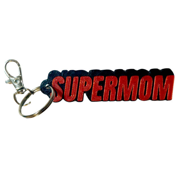 Breloc 3D SuperMom, 8x3cm