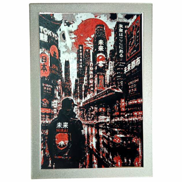Tablou arta 3D Hueforge - The City of Tokio, 15x22cm